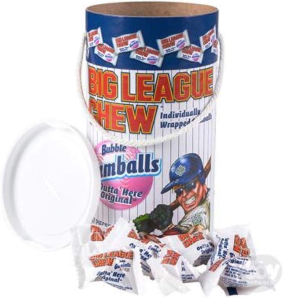 Big league Chew Bubble Gum Novelty Mega Candy Paint Can 206g of Chewing Gum Included - American Candy - TLCC