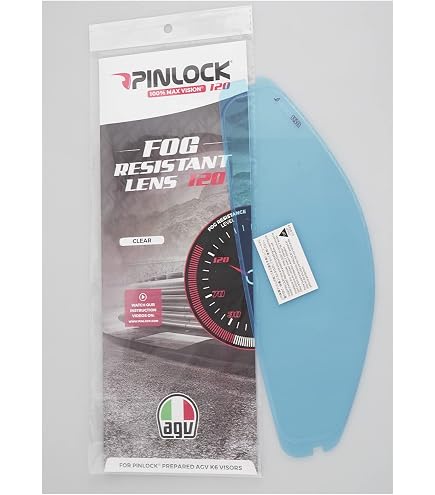MIRNVRFL Motorcycle Helmet PINLOCK for AGV K6 K6S Shield (Clear) : Automotive