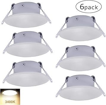 Amazon Com Facon 3 Inch Led Rv Puck Light Full Aluminum Recessed Led Ceiling Light 12v Interior Light For Rv Motor Homes Camper Caravan Trailer Boat Pack Of 6 Automotive