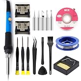 MYPUQIAO PS5 HDMI Port Repair Kit with 60W Soldering Iron Station, Screwdrivers, Tweezers &amp; Full Tool Set for Sony Playstation 5 Console HDMI Port Replacement(PS5-BKIT)