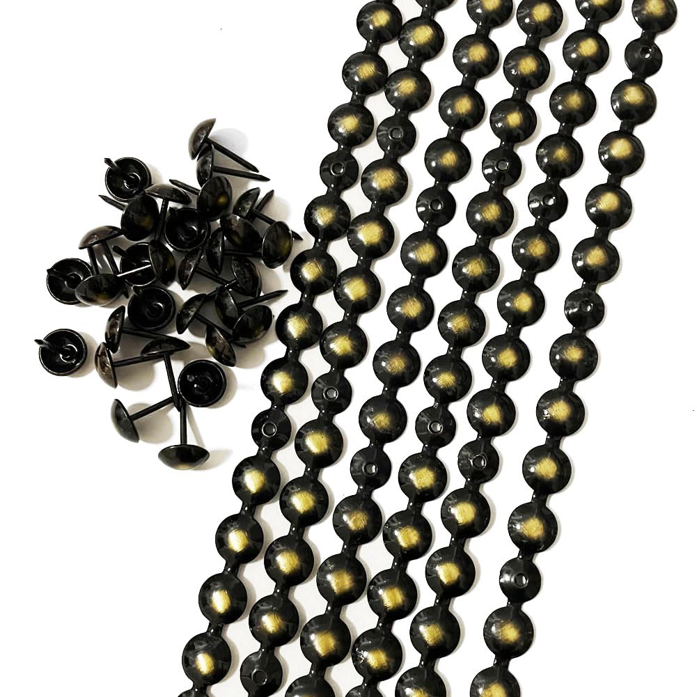 Let's Decorate 10Meters D11mm Upholstery Tacks Bronze Color Sofa Nailhead Strips,Furniture Bench Sofa Tacks,Loosing Tacks Matched,DIY Furniture Accessory(J:11mm Bronze)