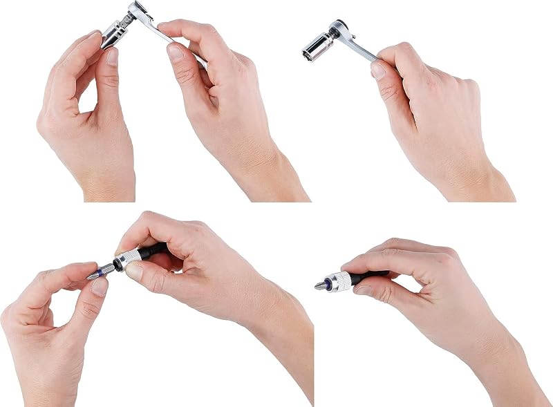 27tlg. Schrauberbit und Ratschen-Set (PH, PZ, Hex, T, S-Bit, Zubehör Bohrschrauber und Schraubendreher)