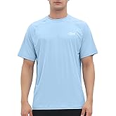 Riverruns Men's Swim Shirt Rash Guard Short Sleeve UPF 50+ UV Sun Protection Quick Dry Fishing Beach Water T-Shirt #1030