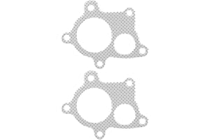 Aramox Bolt Exhaust Gasket, 2PCS 5 Bolt Gasket T3 T4 T04E Down Pipe Boost PSI Exhaust Car Accessories