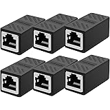 Dingsun RJ45 Coupler Ethernet Coupler Female to Female Compatible Cat7/Cat6/Cat5/Cat5e Network Cable Extender Adapter Support