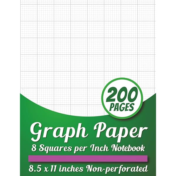 Graph Paper 10 Squares Per Inch Notebook: 10 Lines Per Inch, 8.5 X