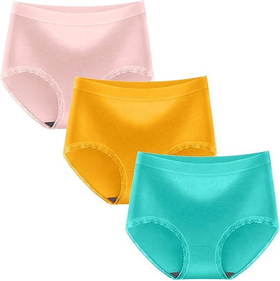 Amazon レディース シームレスショーツ 3枚セット Bobogojp 無地 ハイウエスト腹部パンティーウォーム 抗菌 深め 綿 オーガニックコットン 柔らか 締め付けない パンツ すっぽりショーツ 30代 40代 50代 女性 下着 美尻ショーツ M Xl サニタリー ショーツ 通販