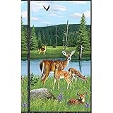 Oh Deer! Large 24in Panel Multi Fabric