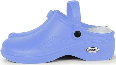 womens blue clogs