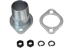 TELFAIR Exhaust Flange For Predator 301 420 340 390 22hp 670 Generator Snowblower 1" Female Thread Pipe