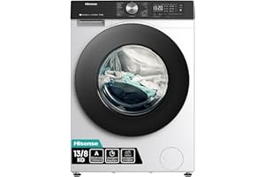 Hisense Lava e Seca, 13kg Lavagem/8kg Secagem, Wi-Fi, Steam, 13 Programas, Motor Inverter, Painel Touch, Branca WD3S13-127V