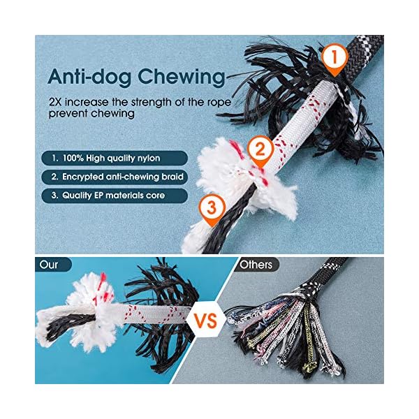 JBYAMUK-5-FT-Strong-Dog-Lead-with-Comfortable-Padded-Handle-and-Highly-Reflective-Threads-for-Small-Medium-and-Large-Dogs-5-FT-Black JBYAMUK 5 FT Strong Dog Lead with Comfortable Padded Handle and Highly Reflective Threads for Small, Medium and Large…