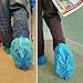 PedaShield 110 Premium Thick Extra Large Disposable Boot & Shoe Covers XL, Non Slip Blue Booties, Water Resistant Foot Protectors, Construction Durable 42GSM for Indoors Outdoors, US Men 13, Women 15
