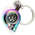 GKmow Pack-1 Car Polished Turbo Keychain, Ring Rotating Key Ring, DIY Small Toys for Car Key Decoration (Multicolored)