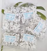 Loscrew 500 White Round Cable Clips 4mm 6mm 7mm 8mm 10mm Clamp Wire Holder view 4