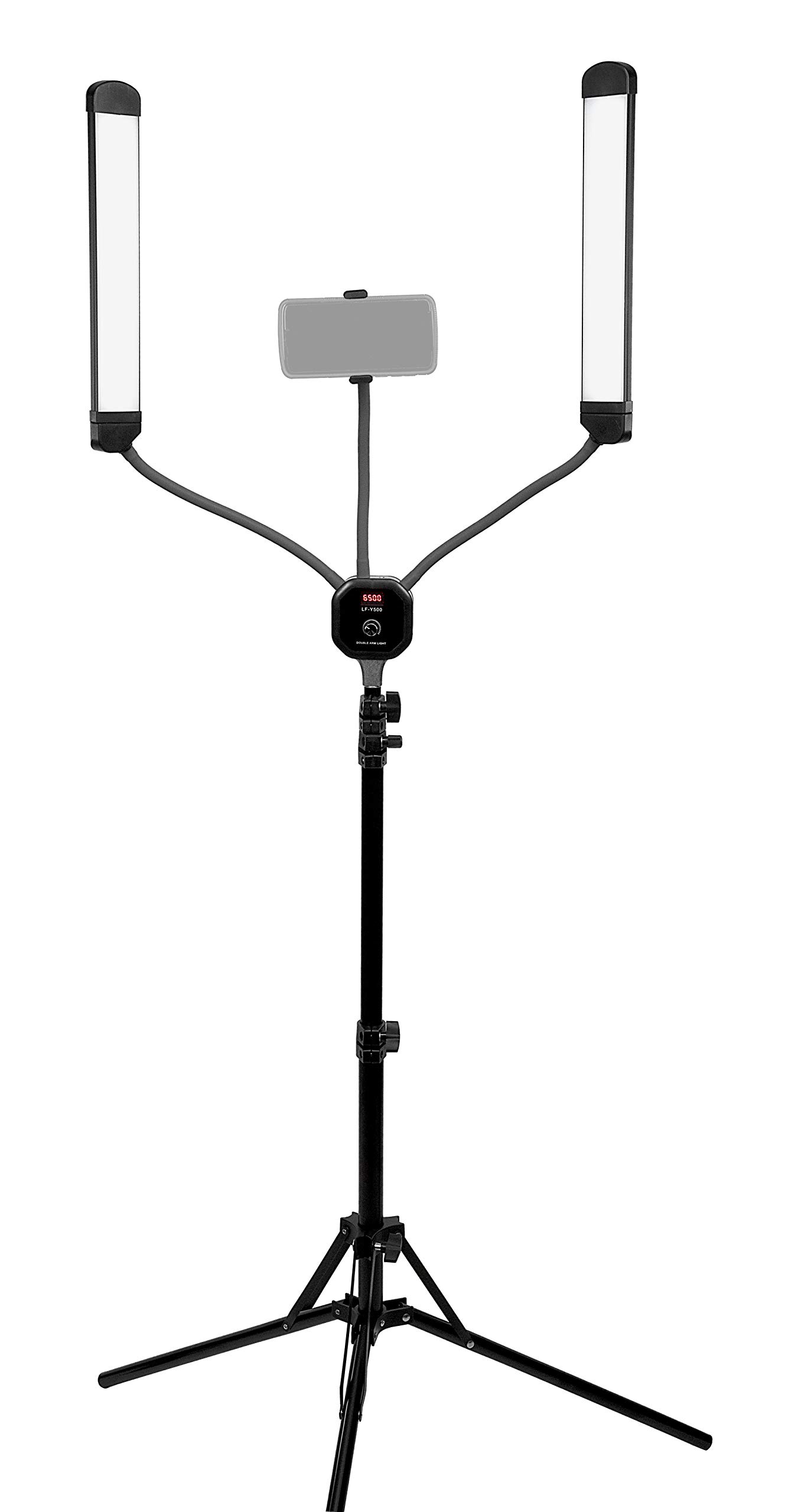 Fotodiox Selfie Starlite Stix Vlog Kit de luces con trípode - 2 luces LED bicolor regulables de 11 pulgadas para retratos, fotografía, maquillaje, YouTube, transmisión de video en vivo y más