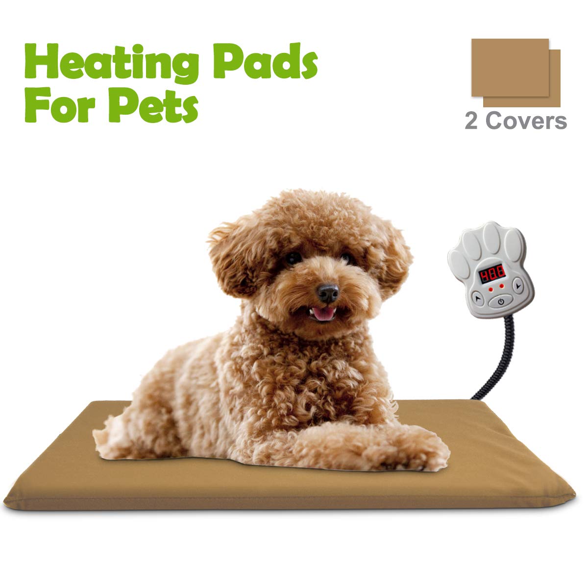 Qomolo Heizmatte Hundedecke Wärmematte Hundebett Katzenbett Heizdecke