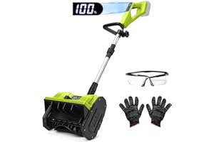 LHCDQSKCW Electric Snow Shovel Cordless Compatible with Makita 18V Battery (Tool Only), 12-Inch Brushless Snow Blower, LCD Di