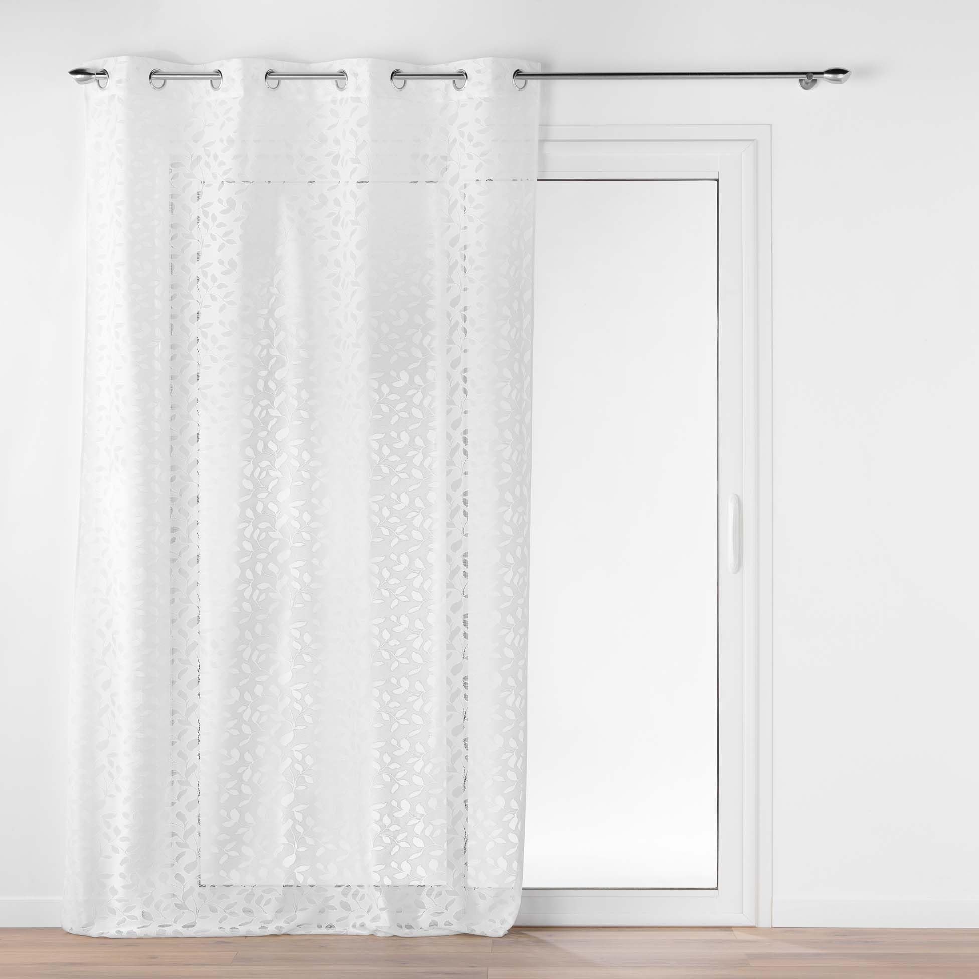 Douceur d'Intérieur Manon Eyelet Sheer Curtain (140 x 280 cm) Knitted Fabric