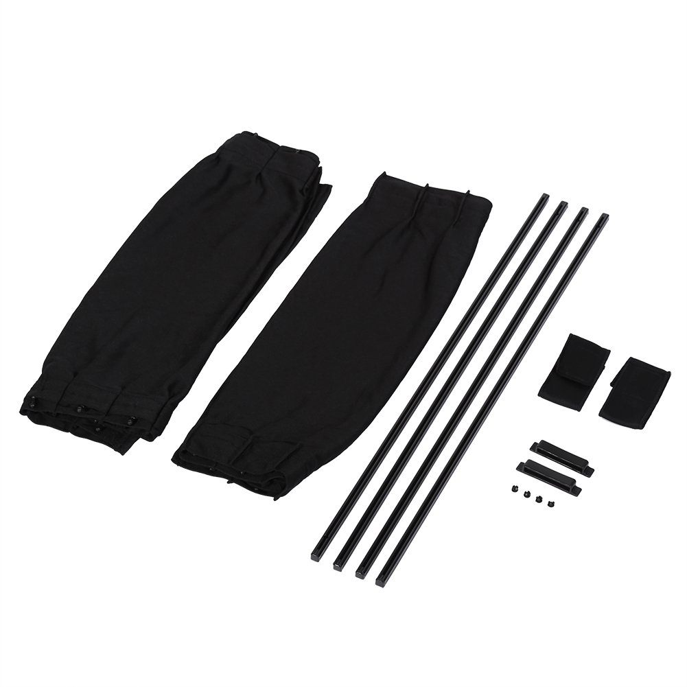 Car Window SunShade Visor Blind Side Retractable Curtain Protect Kids Pets From Glare Blocks UV Rays Anti-glare Protector Heat to Passengers for Baby Most Vehicles Portable Universal 2Pcs 50S