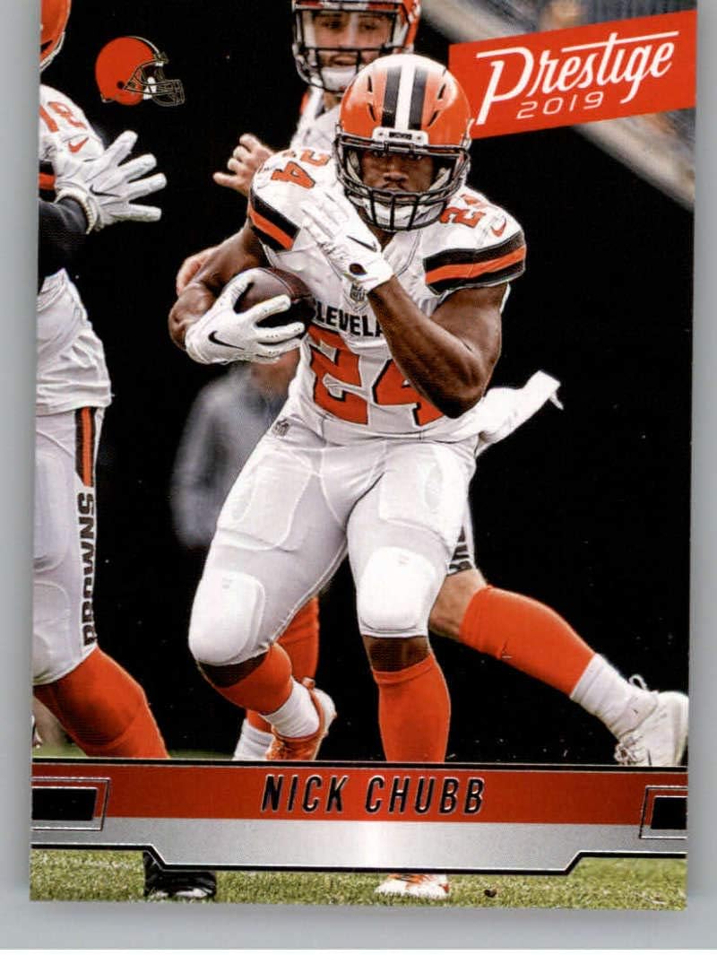 nick chubb jersey card