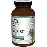 ST FRANCIS HERB FARM Strest® (90 Capsules) Stress Relief with Ashwagandha, Holy Basil, Rhodiola, Siberian Ginseng, Oat, and S