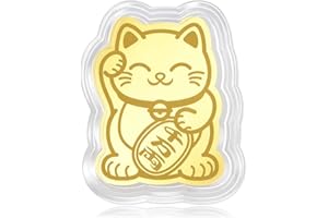 Chow Sang Sang 999.9 24K Solid Gold Chinese Gifting Collection Gold Maneki Neko Lucky Cat Ingot for Women and Men 90877D