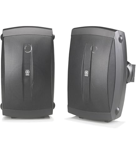 Amazon.com: YAMAHA NS-AW150BL 2-Way Indoor/Outdoor Speakers (Pair