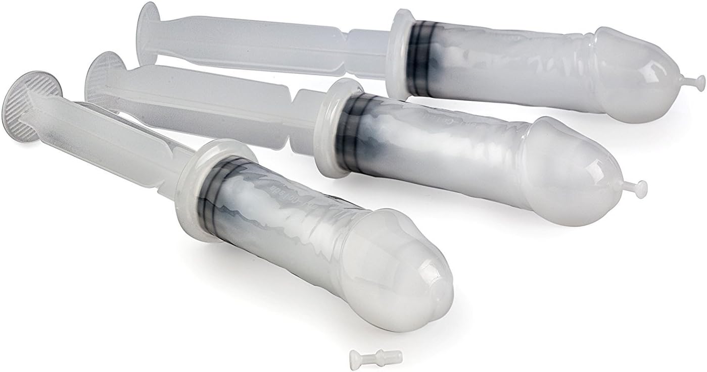 Bachelorette Superstore Peni-Colada XXL Shot Syringes, 2.5OZ, 15 Pieces