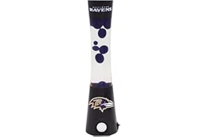 Sporticulture 2-in-1 NFL Team Magma Lamp with Built-in Bluetooth Speaker - 16.5” NFL Team Magma Lamp with Standard Outlet Connection and 30-Watt Bulb (Included) – Baltimore Ravens