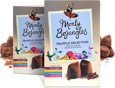 Monty Bojangles Cocoa Dusted Truffles Selection 2 X 200g Gift Boxes Amazon Co Uk Grocery