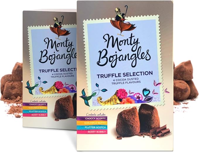 Monty Bojangles Cocoa Dusted Truffles Selection 2 X 200g Gift Boxes Amazon Co Uk Grocery