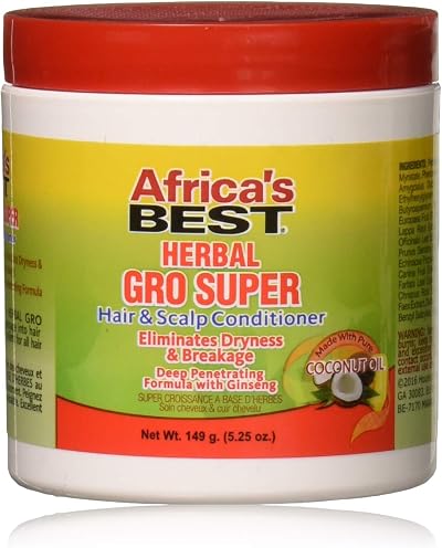 Africa's Best Gro Herbal Super 5.25oz Hair & Scalp Conditioner