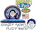 Crazy Aaron's Thinking Putty Mini Tin Gift Set Bundle (Sample Set 2) with Krypton, Twilight, Amethyst Blush, Super Lava, Aura & Exclusive 