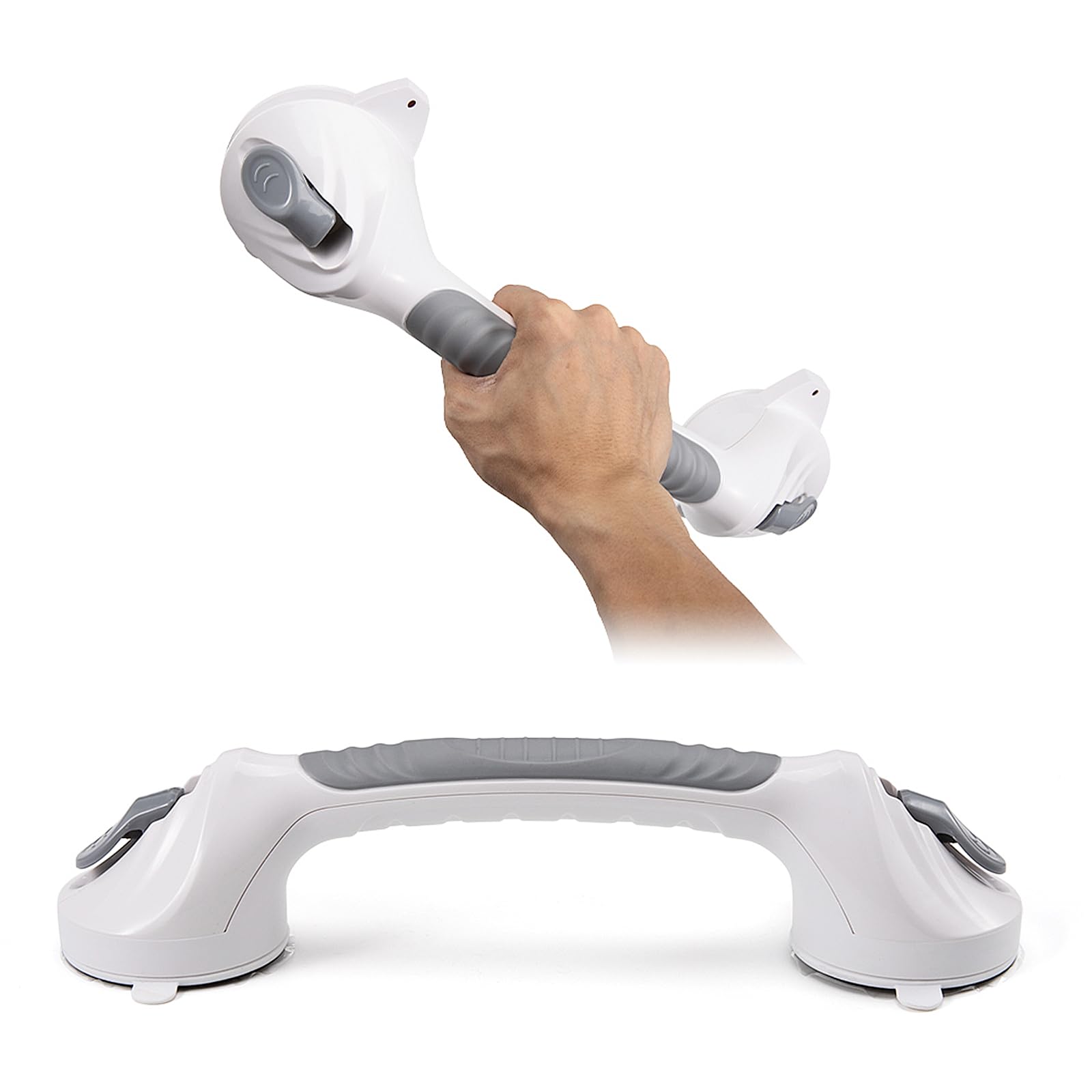 Lvpradior Suction Grab Rails for Bathroom, Portable Grab Bars, Safety Shower Handle with Suction Cup Fitting, Mobility Aids for Elderly Disabled, for Tub, Handicap, Elderly, Injury, Kid