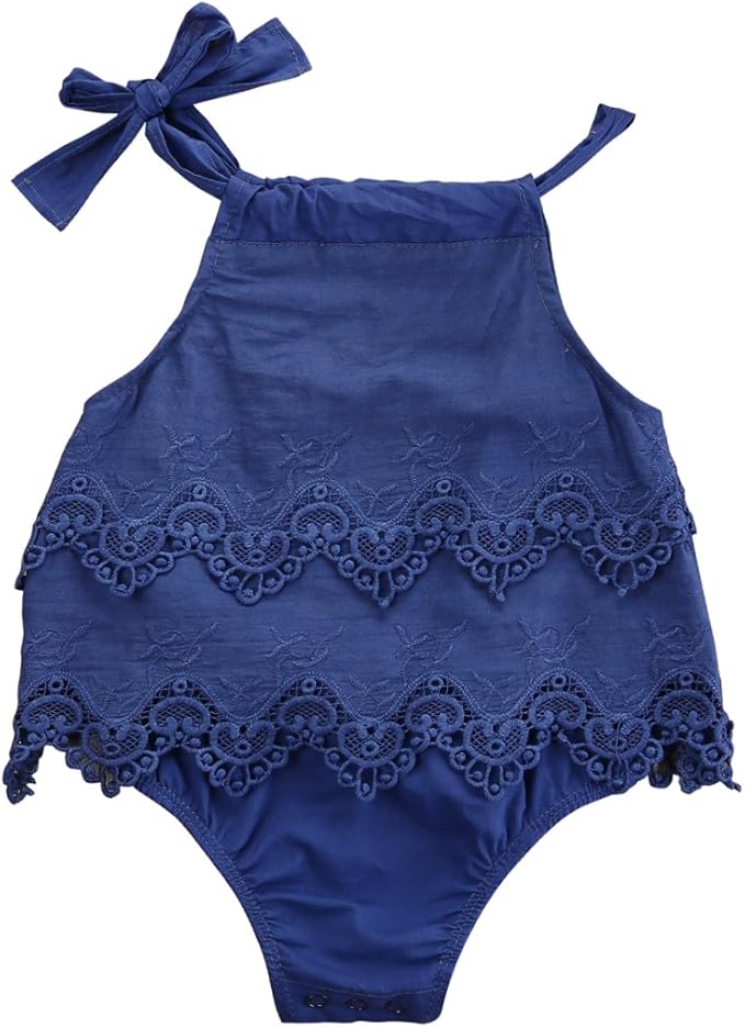 Newborn Kids Baby Girl Infant Romper Jumpsuit Bodysuit Clothes Tutu Dress Outfit