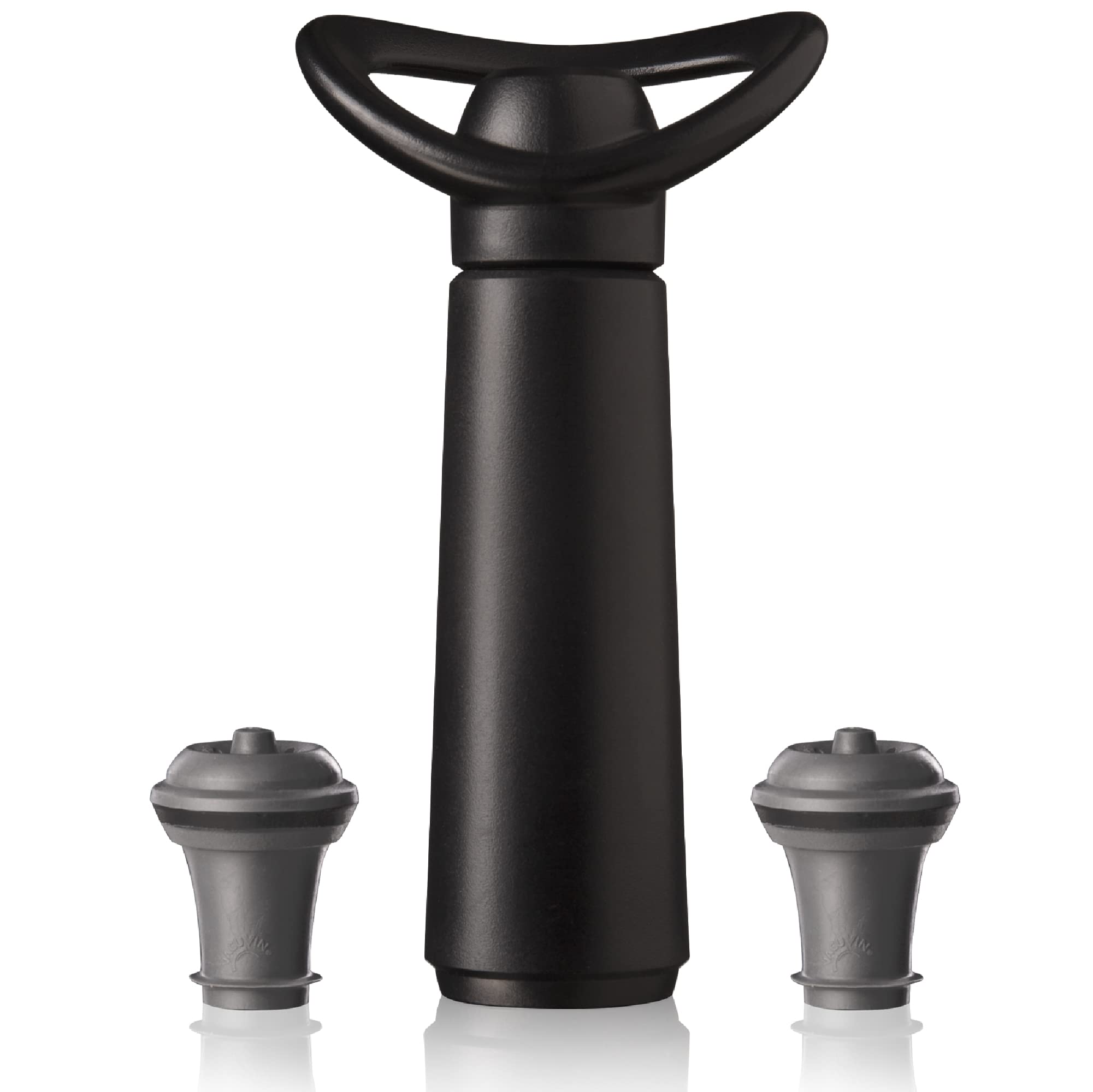 Vacu Vin Wine Saver Concerto Black Giftpack (1 pump, 2 Stoppers), Silicone, einheitlich