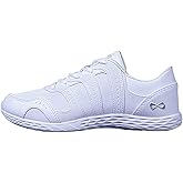 Nfinity Cheer Shoes - Rival 2 White Sneakers for Women - Synthetic Leather Cheerleading Shoes for Youth - Comfortable Women's Athletic Shoes - Sneakers with Ultimate Grip