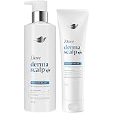 Dove Derma Scalp Shampoo and Conditioner Set, Dandruff Relief | pH-Balanced Scalp Treatment with 2% Salicylic Acid | Infused with Barrier Repair Scalp Serum with Niacinamide &amp; Glycerin