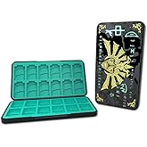 PERFECTSIGHT Switch Game Case Compatible with Nintendo Switch 2/OLED/Switch Lite, 24 Switch Game Holder Cartridge Case with 24 Game & 48 Micro SD Cards Storage, Kingdom Badge