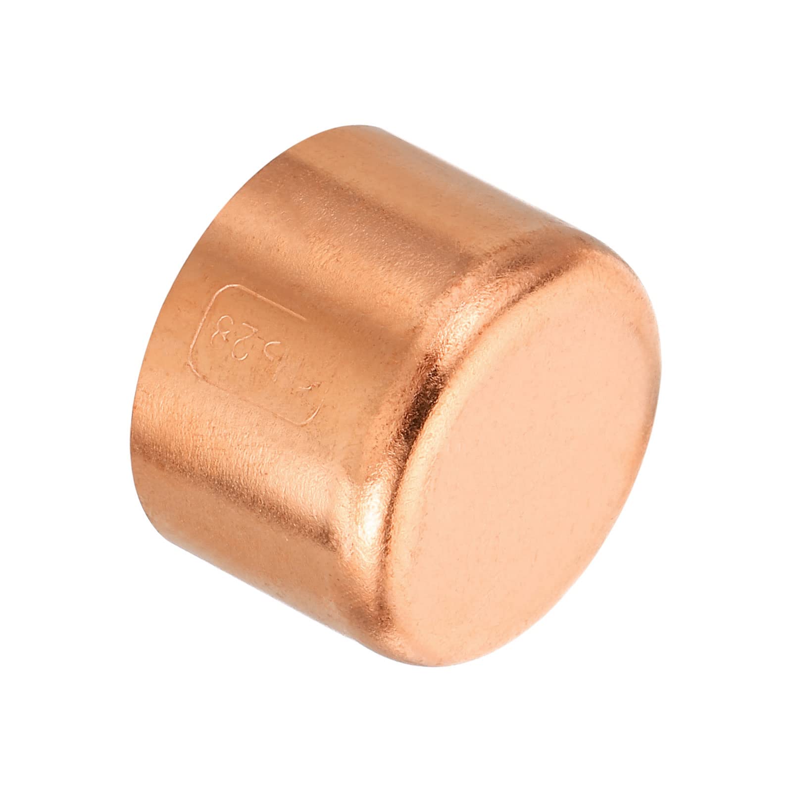 PATIKIL 28.1mm(1.11") ID Copper Pipe End Cap, Copper Fitting Cap Sweat Plug Solder Connection for Plumbing HVAC Air Conditioner
