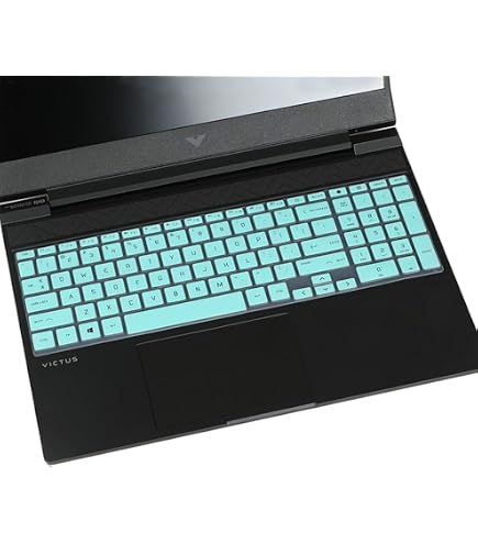 Tastaturabdeckung Für HP Victus 15,6 Zoll Gaming Laptop – US-Layout, Schwarze Silikonfolie | Schutz Vor Staub & Verschmutzung