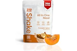 310 Nutrition - Vegan Organic Plant Powder and Meal Replacement Shake - Gluten, Dairy, and Soy Free - Keto and Paleo Friendly - 0 Grams of Sugar - Pumpkin Spice - 14 Servings