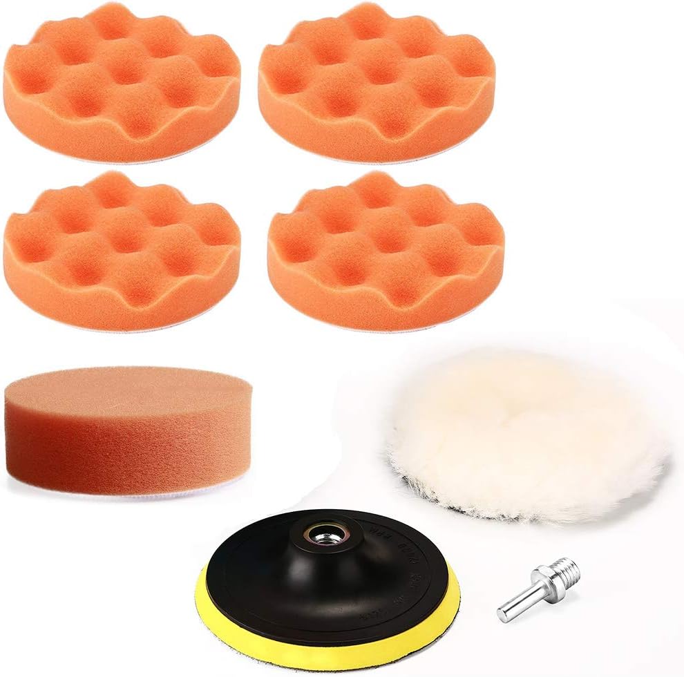 BEASAFY Polieraufsatz Set 6-tlg - 125mm Polierpads Für Akkuschrauber