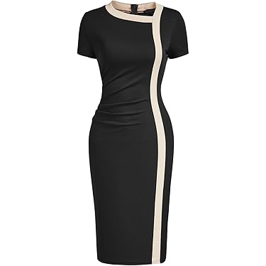 formal dresses for office Nice-Forever Solid Color Elegant Work Office Dresses Business Formal P –  Mega Mart Center