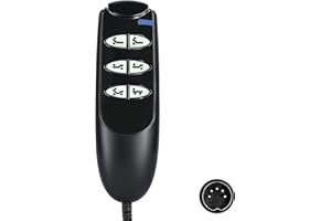 KARIWUST 6 Button 5 Pin Remote Hand Control Handset for Electric Hospital Beds Model 15030 and Drive Medical Delta Ultra Light 1000 Semi