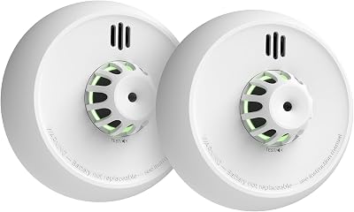X-Sense XH02-M 2-Pack Wireless Interlinked Heat Alarm with 7-Year Battery
