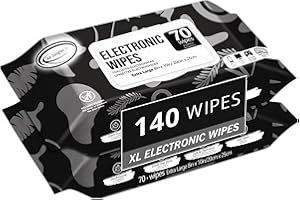 Air Jungles Screen Cleaner Wipes 70 Count (Pack of 2), Extra Large 20 x 25 cm Electronice Wipes for TV, Computer, Laptops, Mo