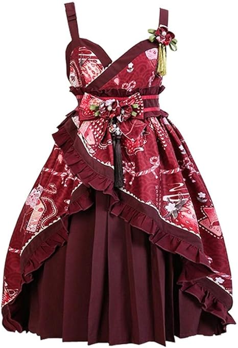 school summer dress red