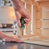 Bosch Stubby Ratchet Screwdriver with 6 Bits 50 Nm Magnetic Bit Holder view 5